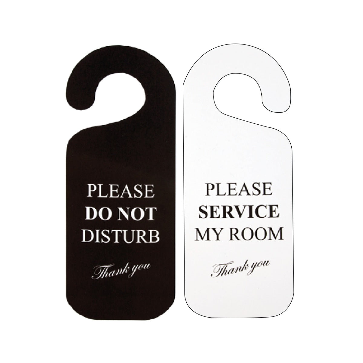 Room Message Stop Do Not Disturb / Service My Room Door Signs - Mellcrest