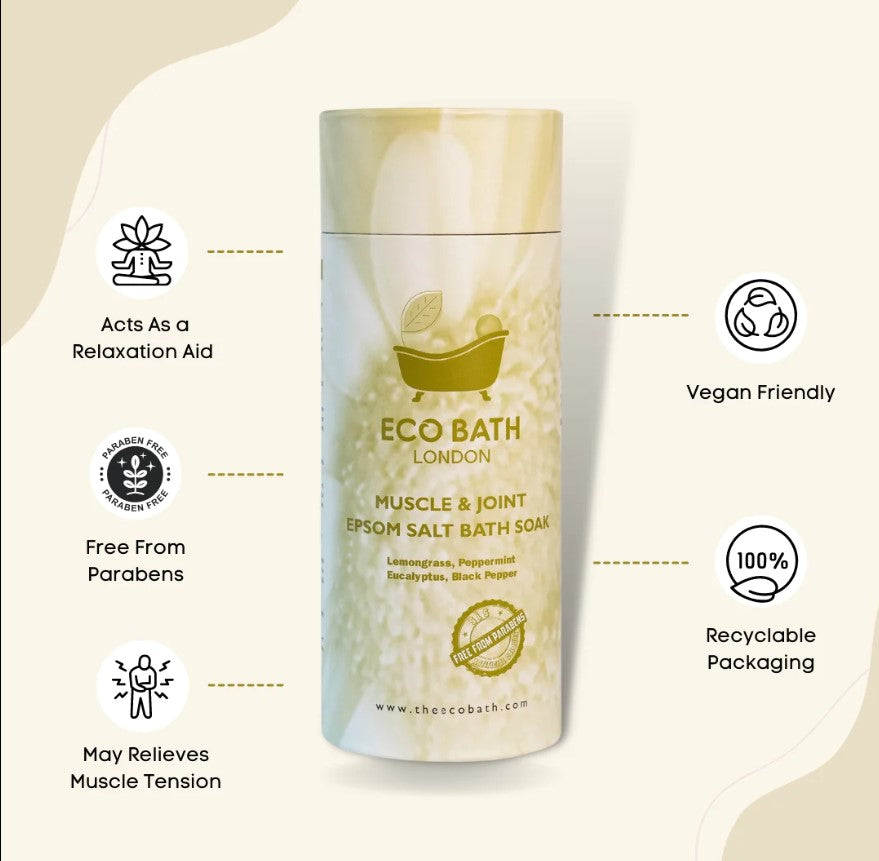 Eco Bath Muscle & Joint Epsom Bath Salts - 1000G