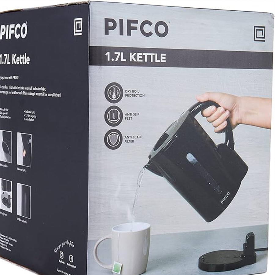 Essentials Black Kettle 1.7 Litre