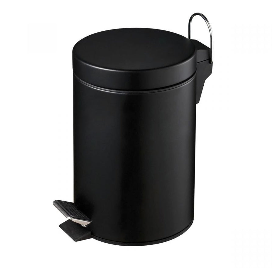 Black 3L Slow Close Pedal Bin