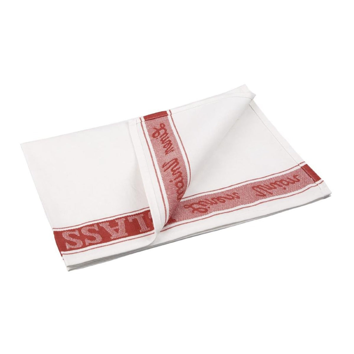Linen Union Glass Cloth Red