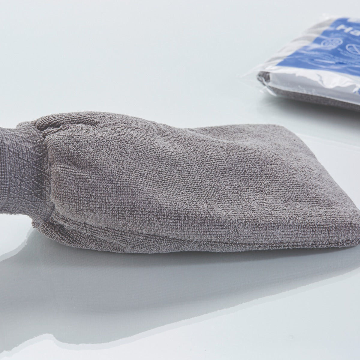 Grey Microfibre Mitt