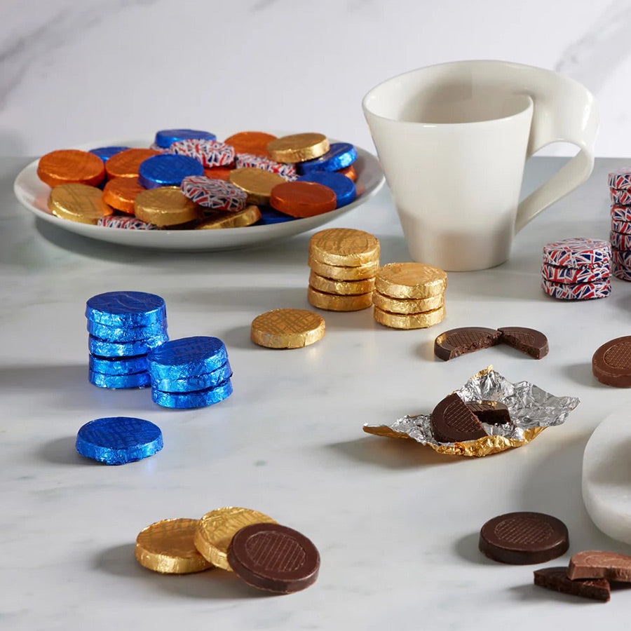 Dark Chocolate Mint Crisp Gold Discs 310