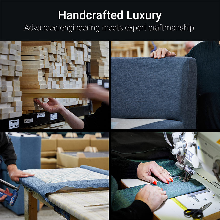 Jay-Be Slim 2 Seater Sofa Bed - Brushed Twill Sky