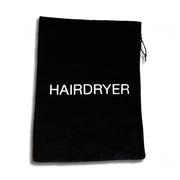 Black Cotton Hairdryer Bag