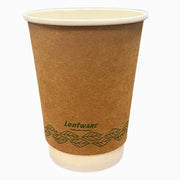 Kraft Double Walled Eco Hot Drink Cups 8oz