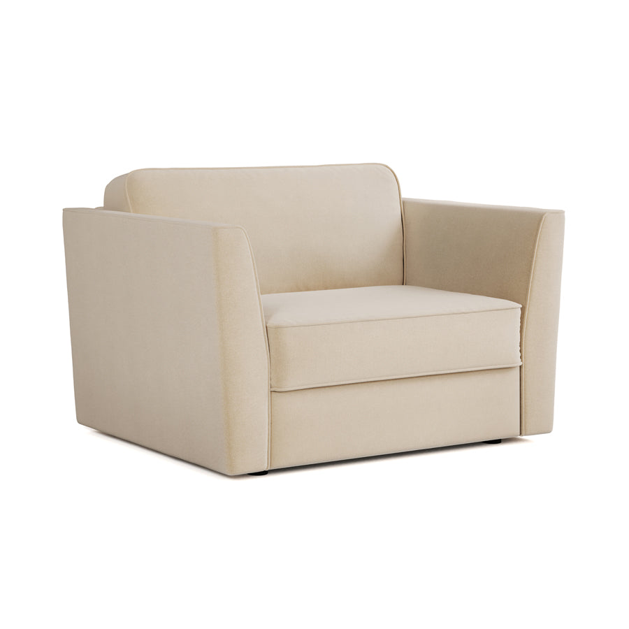 Jay-Be Elegance Snuggler Sofa Bed - Brushed Twill Linen
