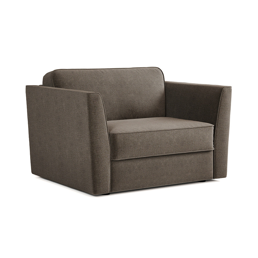 Jay-Be Elegance Snuggler Sofa Bed Brushed Twill Pewter