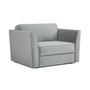 Jay-Be Elegance Snuggler Sofa Bed - Brushed Twill Sky