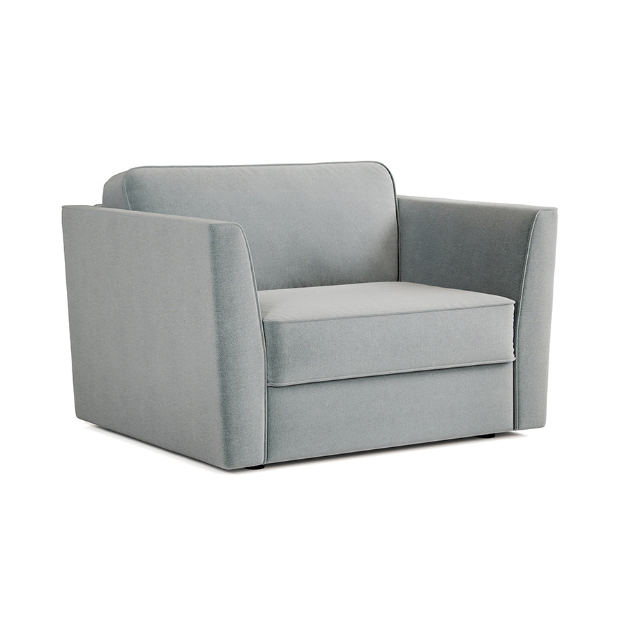 Jay-Be Elegance Snuggler Sofa Bed - Brushed Twill Sky