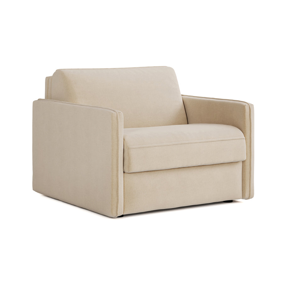 Jay-Be Slim Snuggler Sofa Bed - Brushed Twill Linen