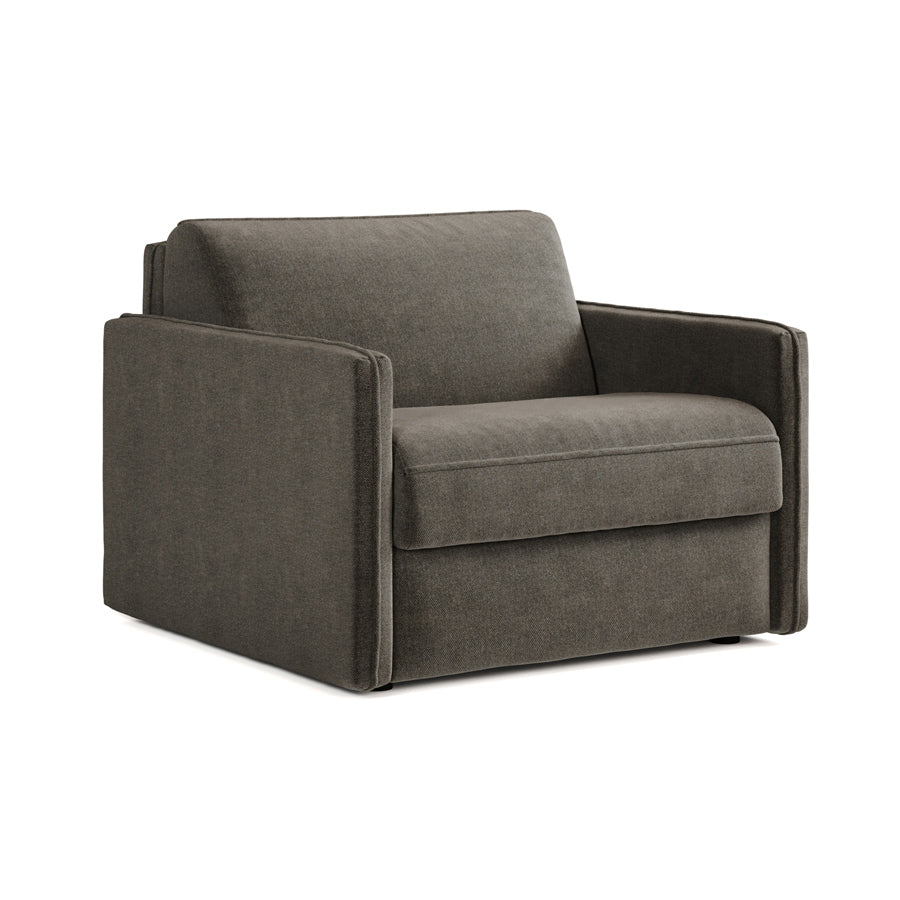 Jay-be Slim Snuggler Sofa Bed - Brushed Twill Pewter