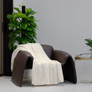 Cream/ Natural Luxury Fleece Blanket 140 x 180cm
