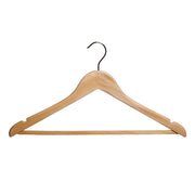 Light Wood Hanger With Hook & Non Slip Bar