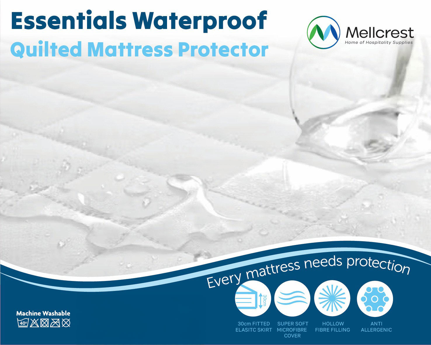 Essentials Superking Waterproof Mattress Protector