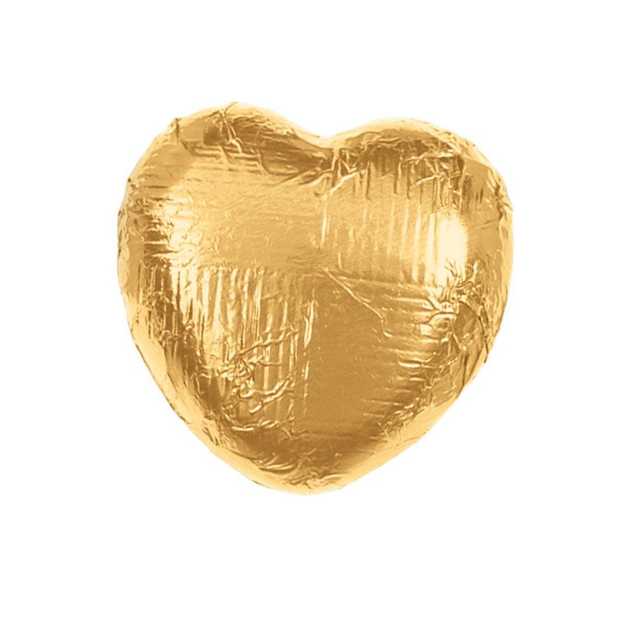 Milk Chocolate Gold Foiled Hearts