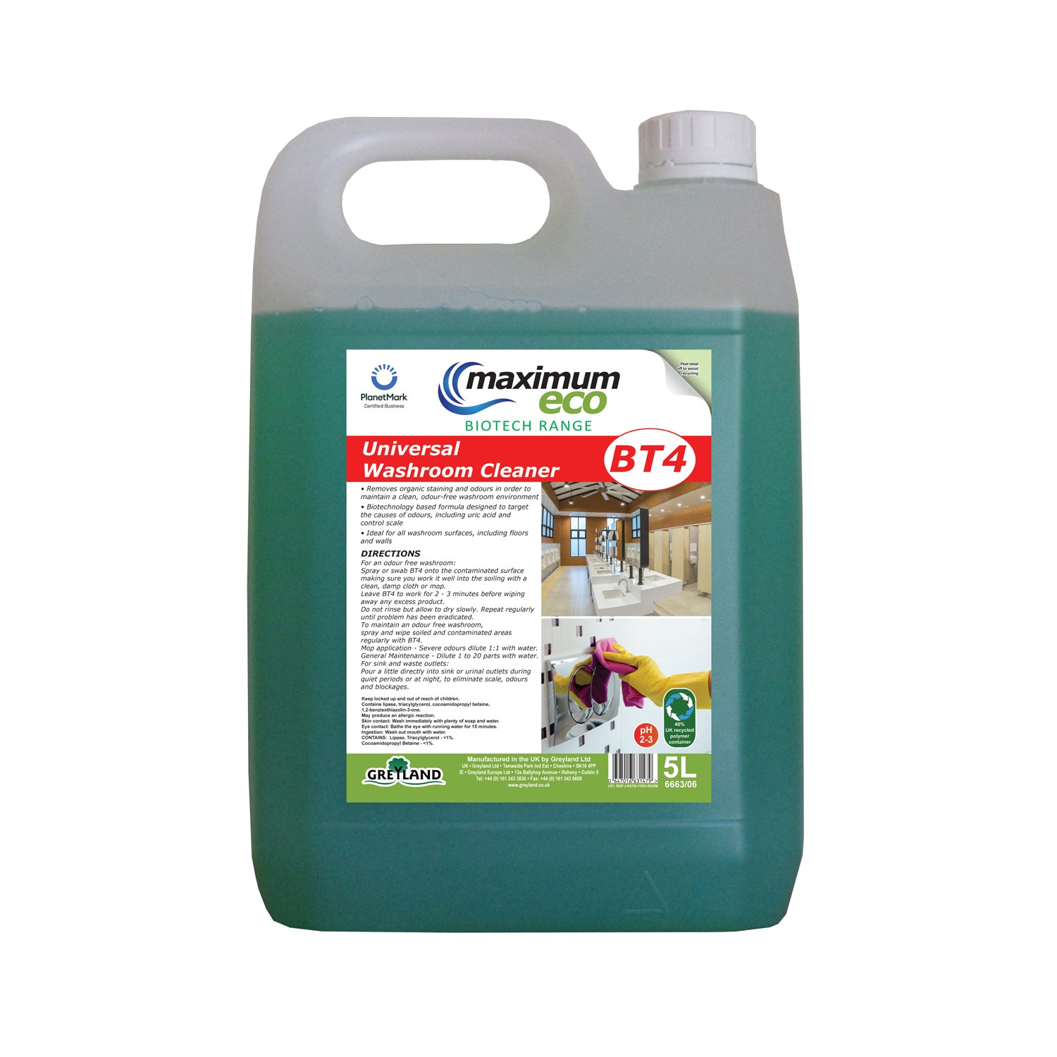 Maximum Eco BT4 Universal Washroom Cleaner