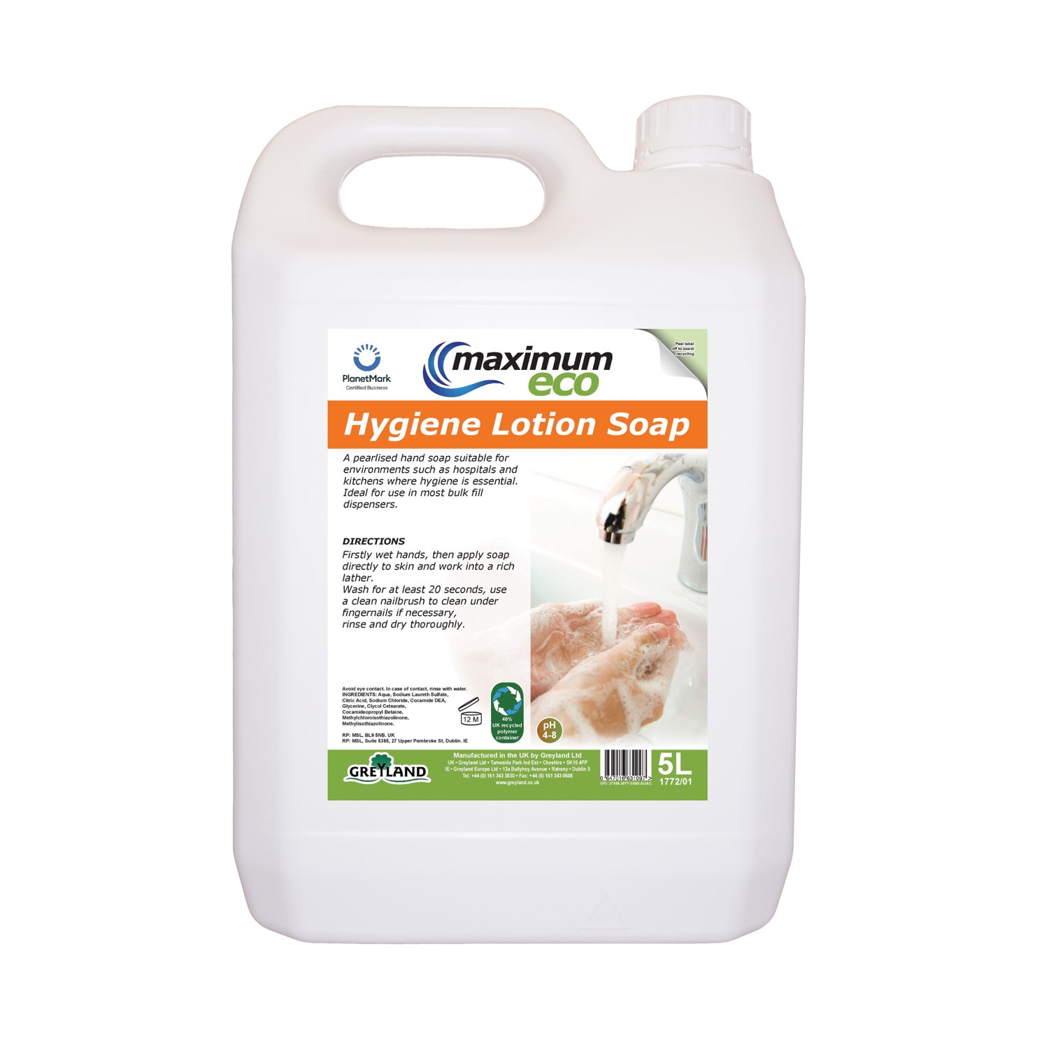 Maximum Eco Hygiene Lotion Soap 5L