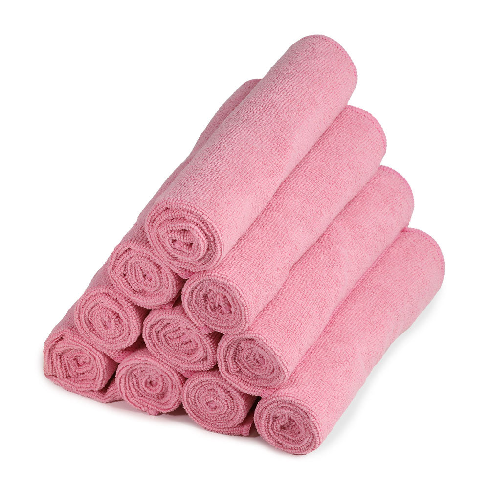 Pink Premium Microfibre Cleaning Cloths