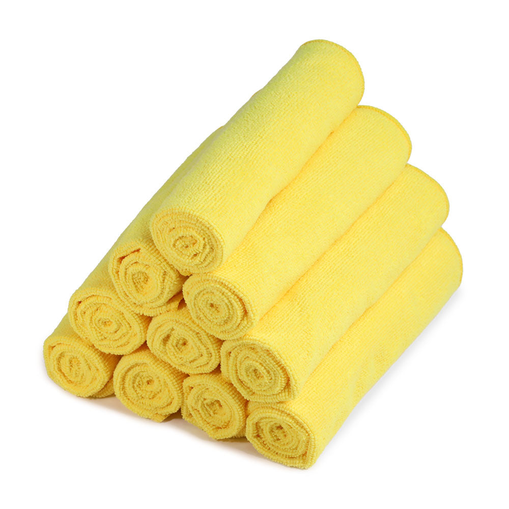 Yellow Premium Microfibre Cleaning Cloths
