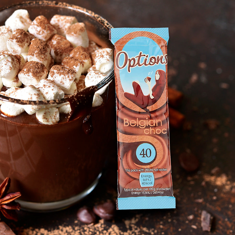 Options Belgian Hot Chocolate Sachet