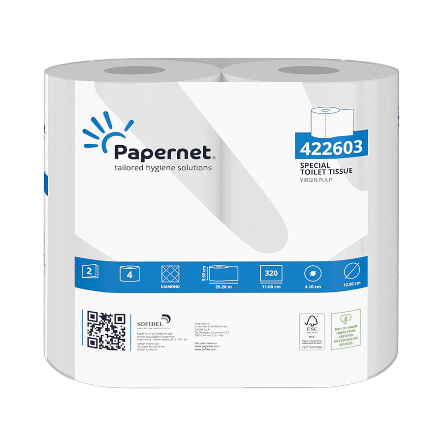2 Ply Papernet Toilet Roll (320 Sheets)