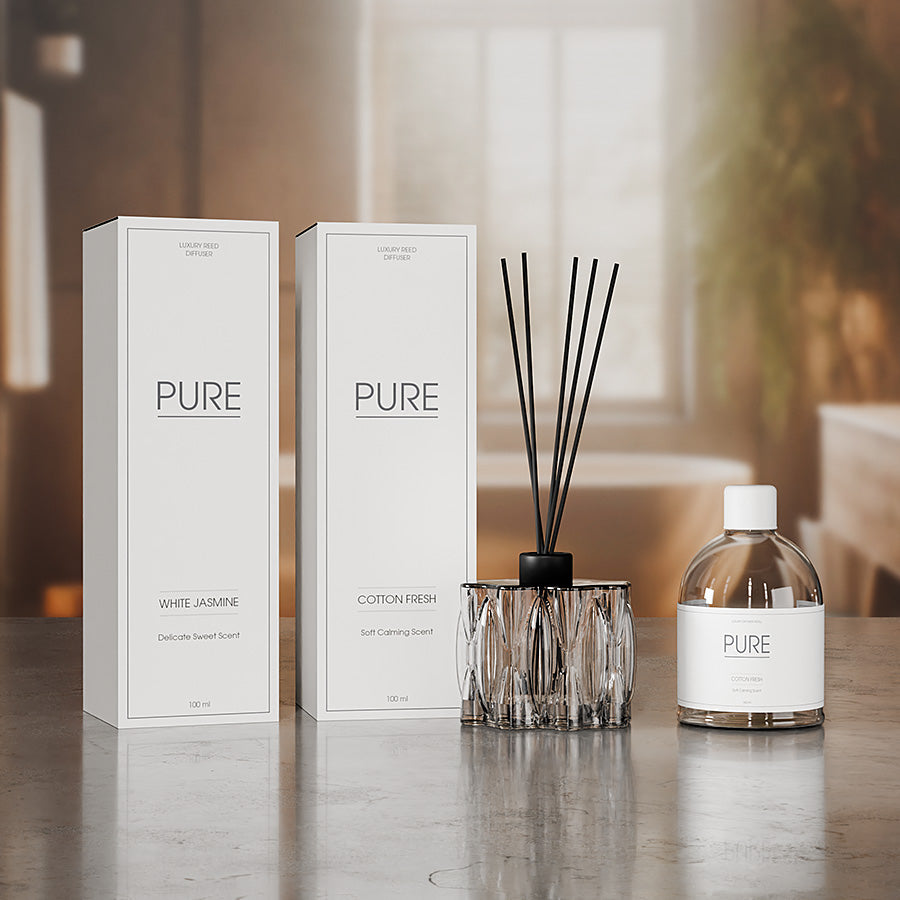 Refil Diffuser Pure Reed Diffuser Refill Cotton Fresh 160ml - Mellcrest