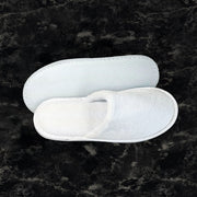 Plush Velour Closed Toe Slippers