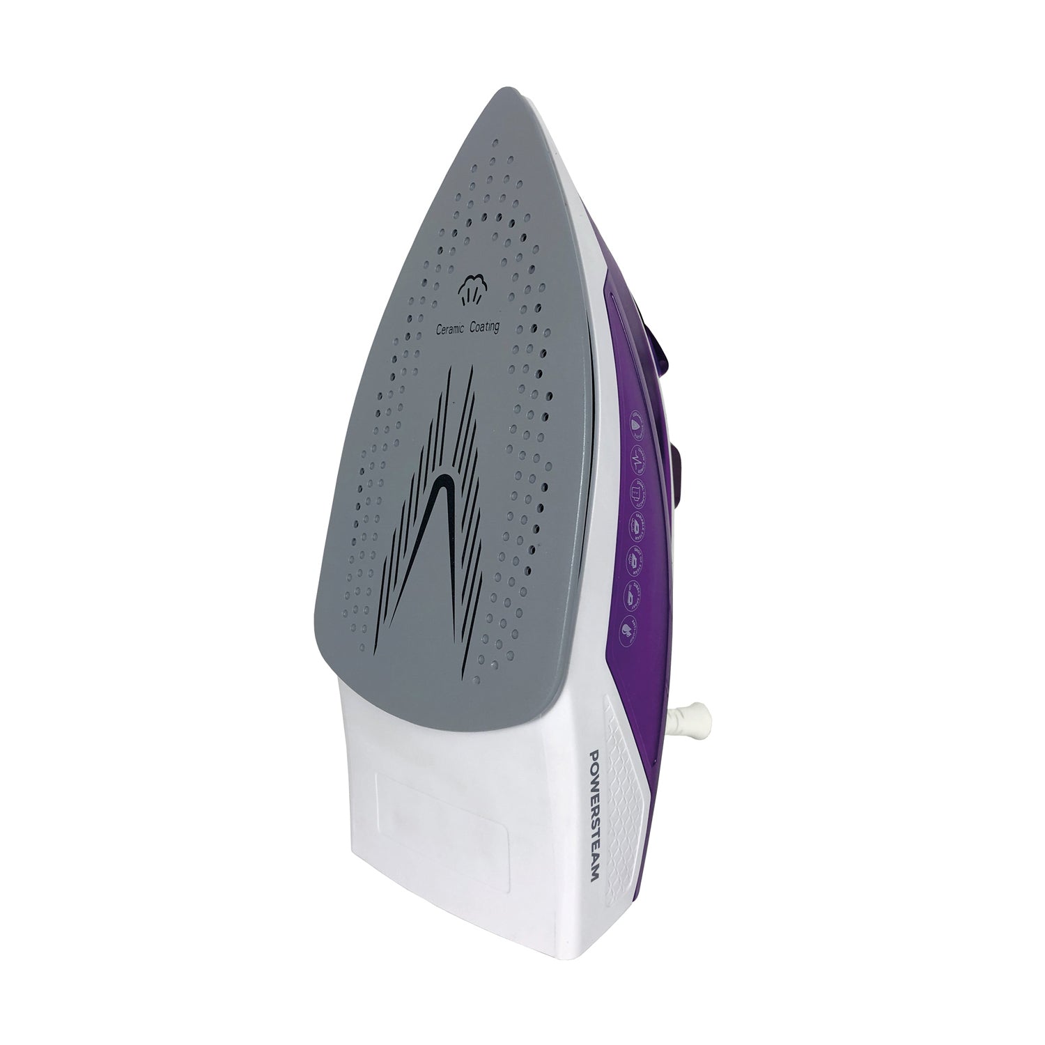Purple/White Power Steam Iron 2200W