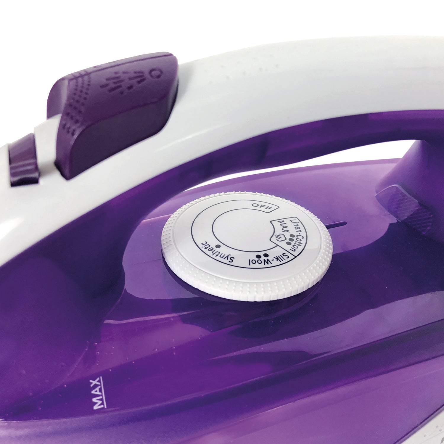 Purple/White Power Steam Iron 2200W