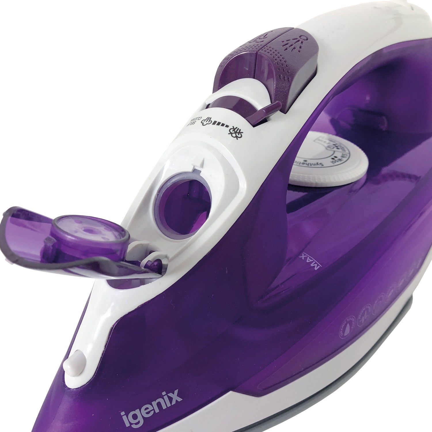 Purple/White Power Steam Iron 2200W