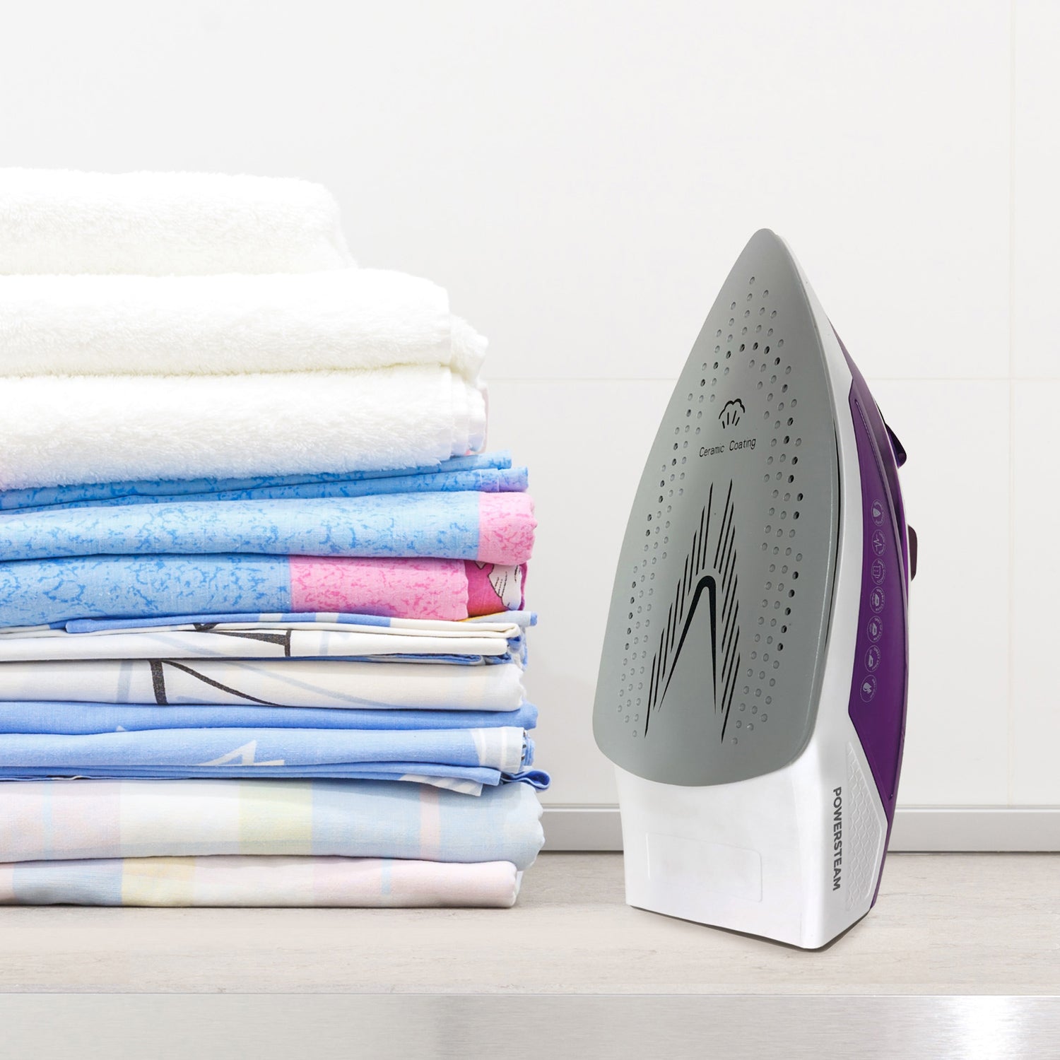 Purple/White Power Steam Iron 2200W