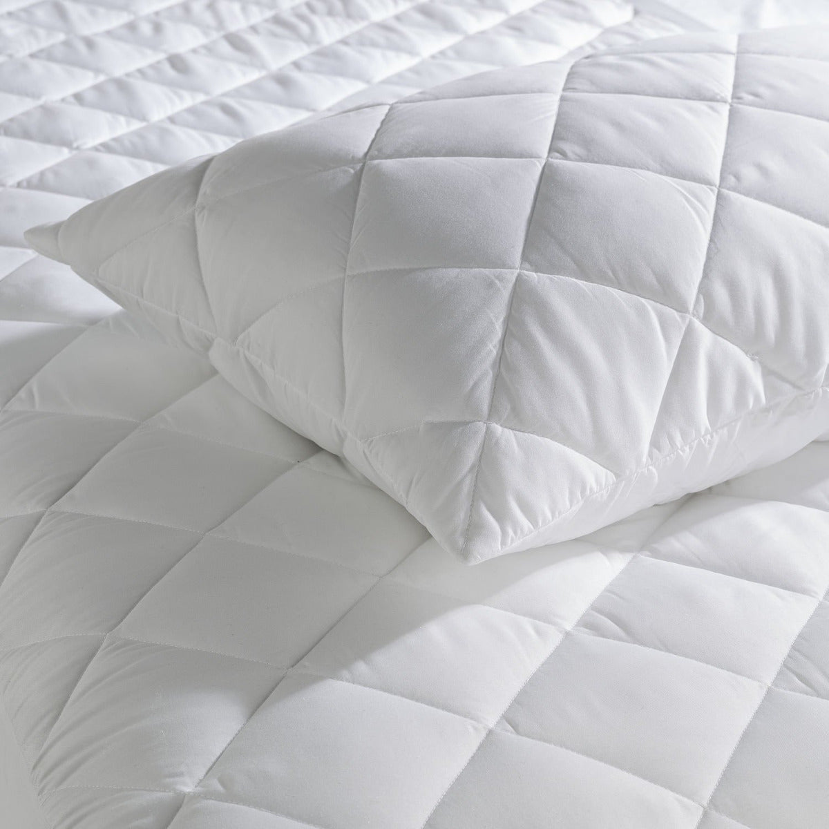Luxury Quilted Pillow Protectors Envelope End