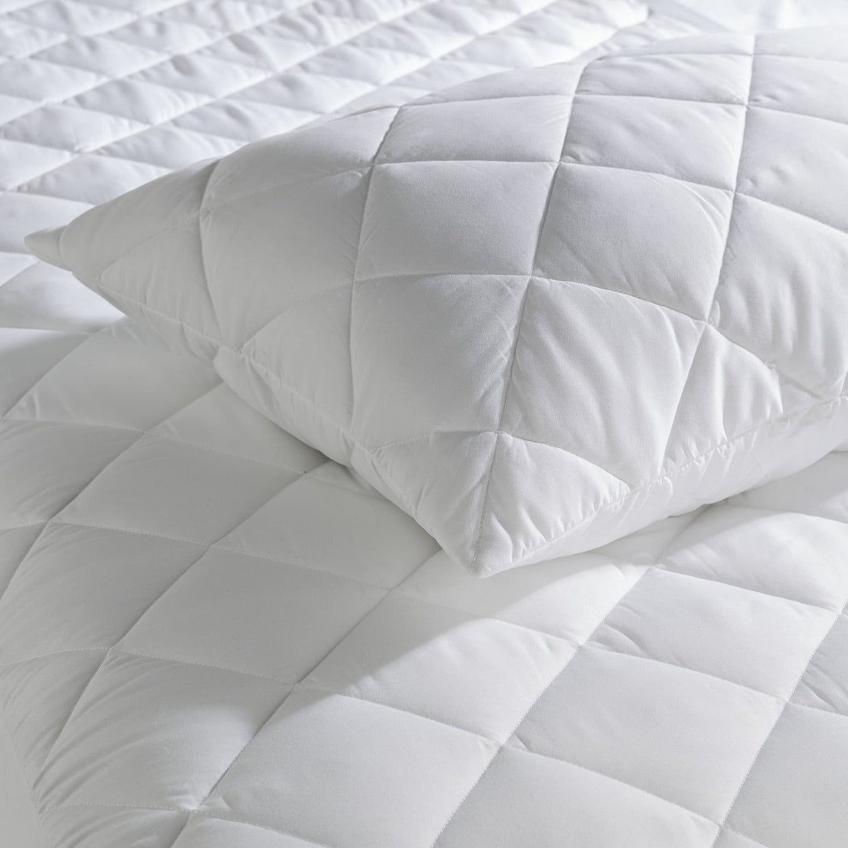 Luxury Quilted Waterproof Pillow Protector Pairs