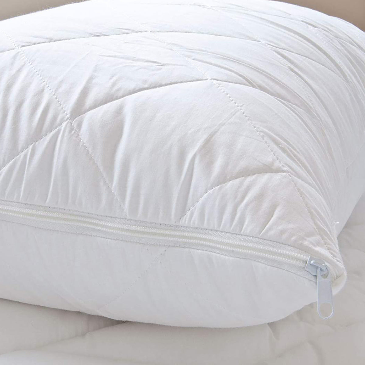 Luxury Quilted Pillow Protectors With Zip