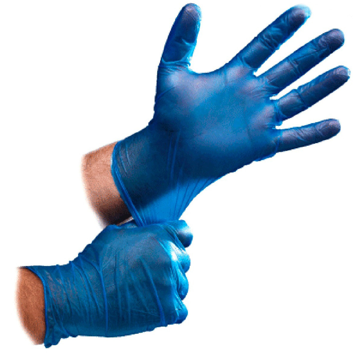 Medium Blue Biodegradable Powder Free Nitrile Gloves