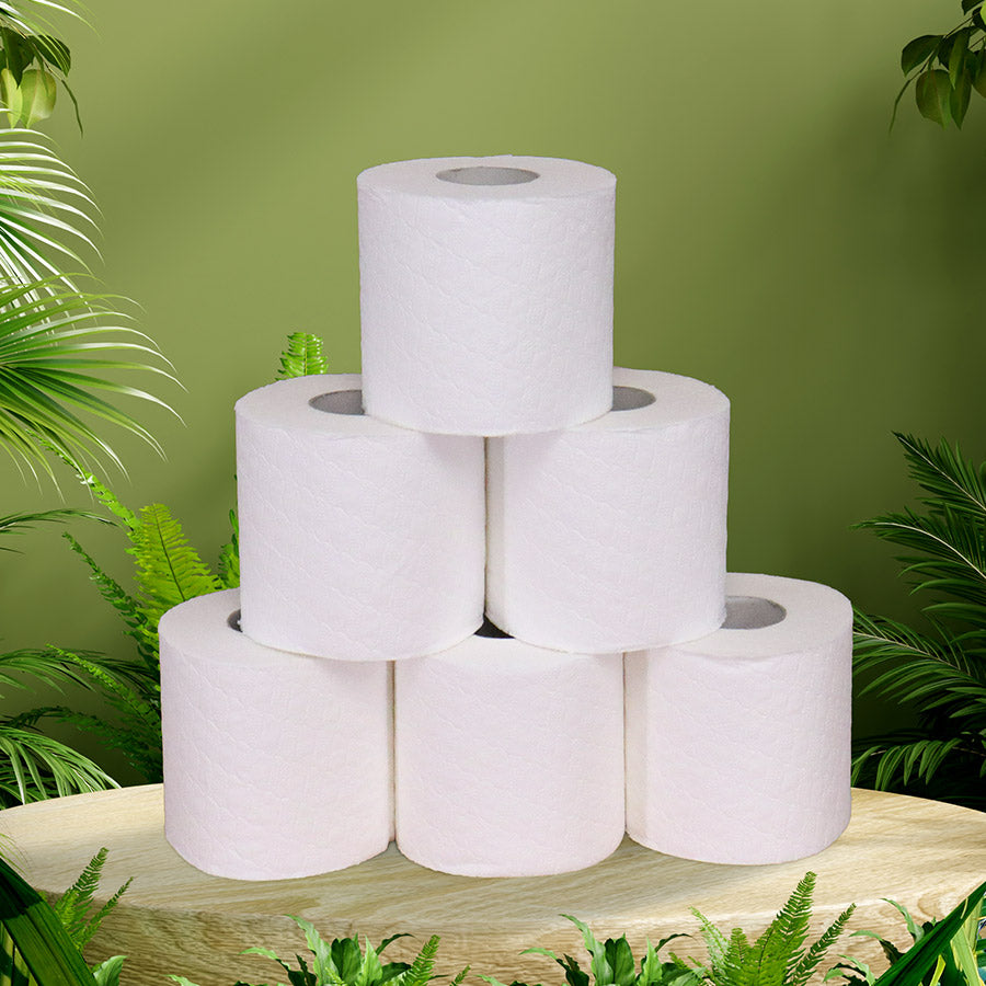 2 Ply Sugar Cane Toilet Paper (Embossed)