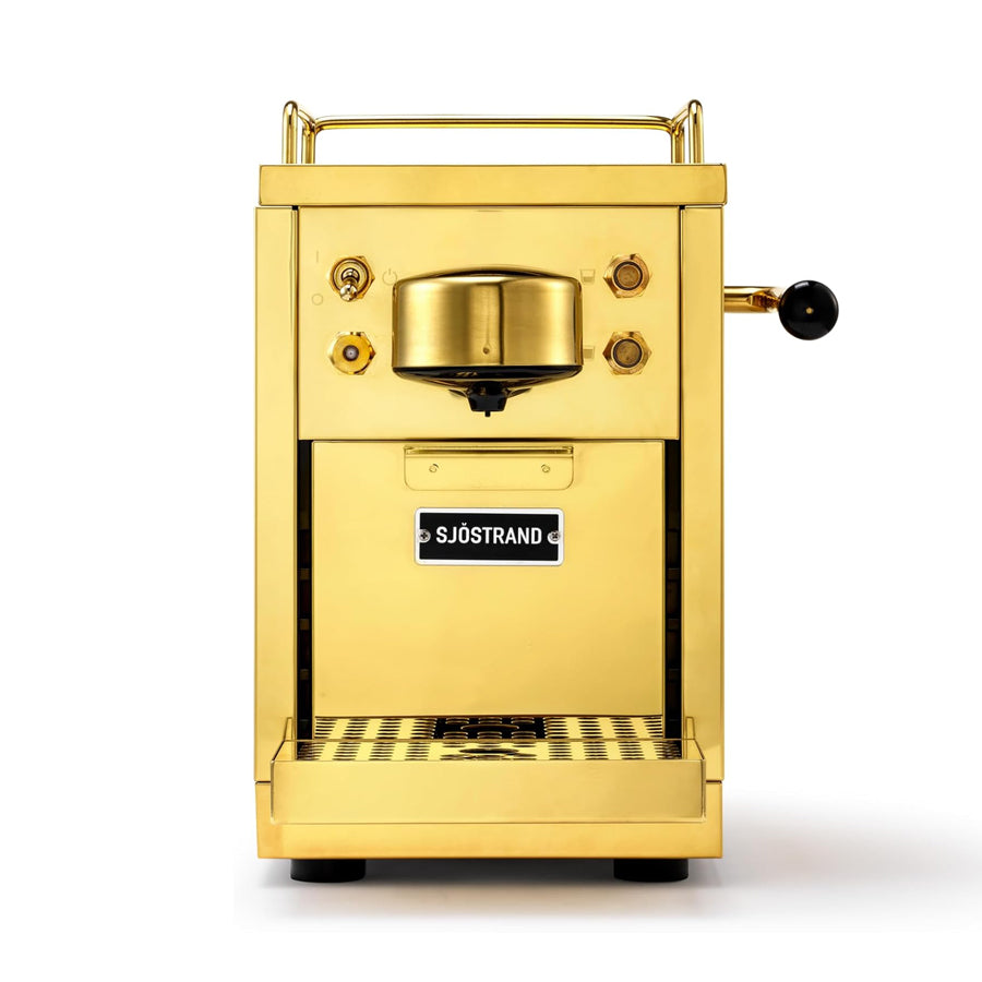 Sjostrand Brass Coffee Machine
