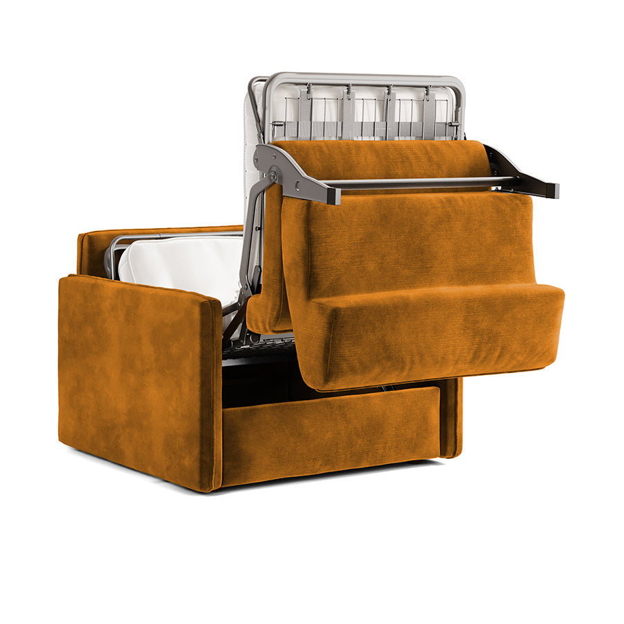 Jay-Be Slim Snuggler Sofa Bed - Brushed Twill Admiral