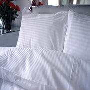 Satin Stripe Percale Poly Cotton Duvet Covers