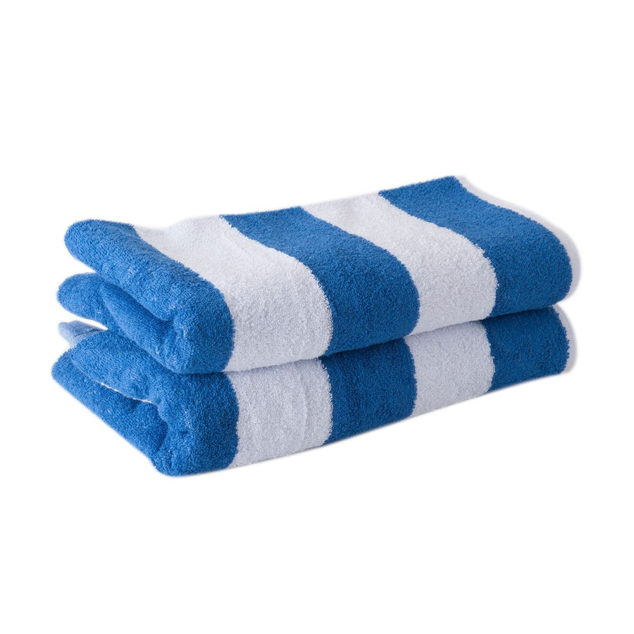 Blue & White Stripe Pool Towel