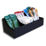 Black Faux Leather Tea Box