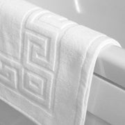 Towelling Bath Mat Greek Key 800Gsm
