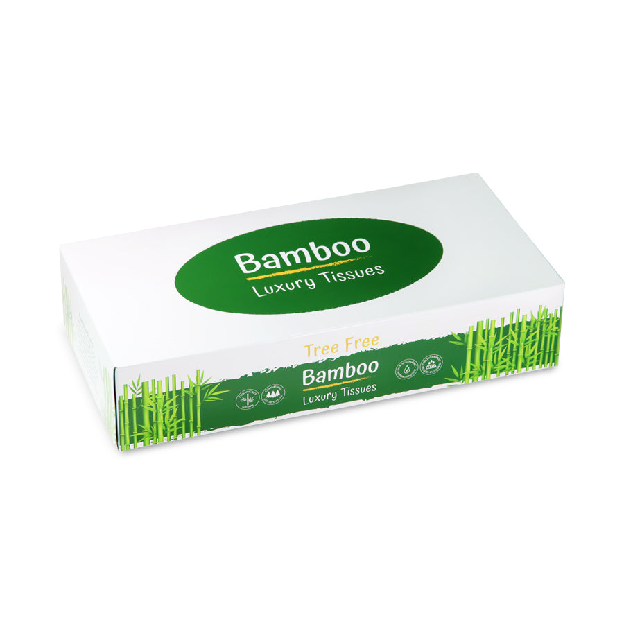 2 Ply Bamboo Facial Tissues (Oblong Box)