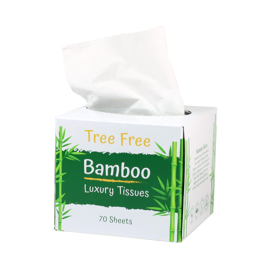 2 Ply Bamboo Facial Tissues (cube box)
