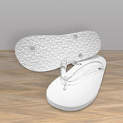 Unisex White Flip Flops 28 CM