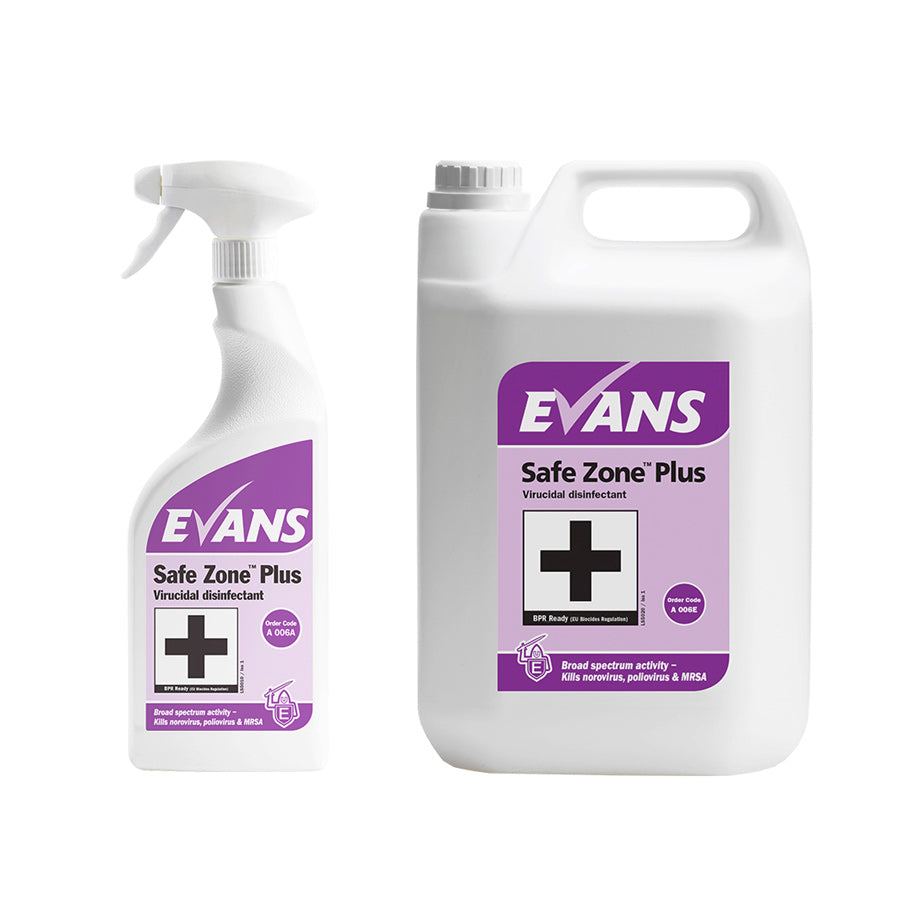 Evans Virucidal Sanitiser Safe Zone