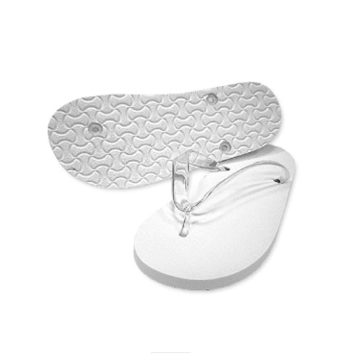 Unisex White Flip Flops 26 CM