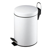 White 3L Slow Close Pedal Bin