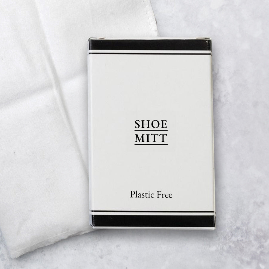 Black & White 100% Cotton Shoe Mitt